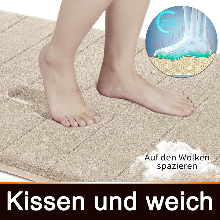 Yimobra Memory Schaum Badematte, Weich Bequem, Super Wasseraufnahme, rutschfest, Dick, Maschinenwasc