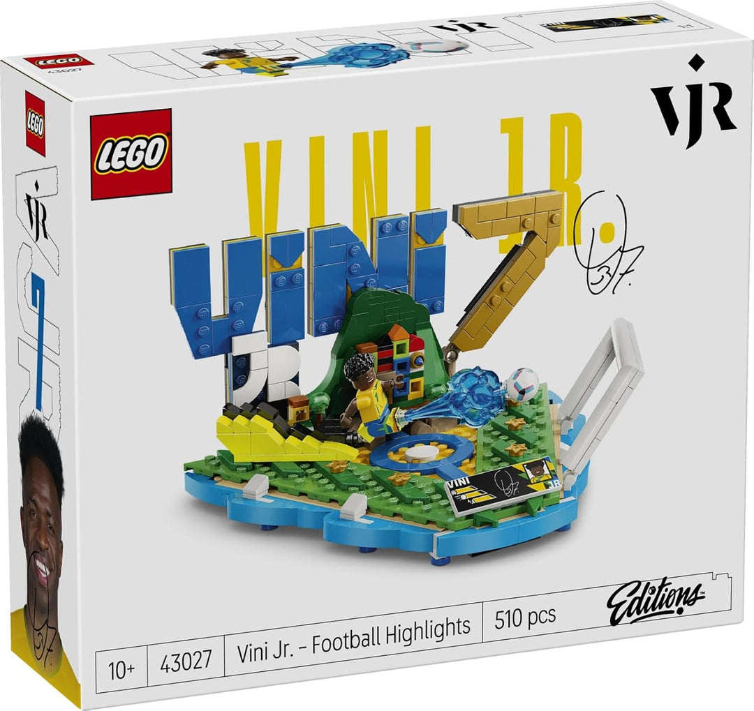 LEGO Editions Vini Jr. – Fussball-Highlights Spielzeug - 3D Modellbau mit Minifigur zum Sammeln - Ki