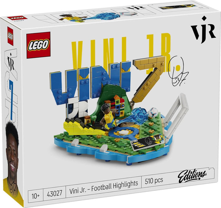 LEGO Editions Vini Jr. – Fussball-Highlights Spielzeug - 3D Modellbau mit Minifigur zum Sammeln - Ki