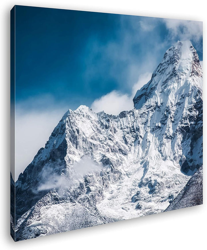 deyoli Himalaya-Gebirge Format: 70x70 als Leinwand, Motiv fertig gerahmt auf Echtholzrahmen, Hochwer