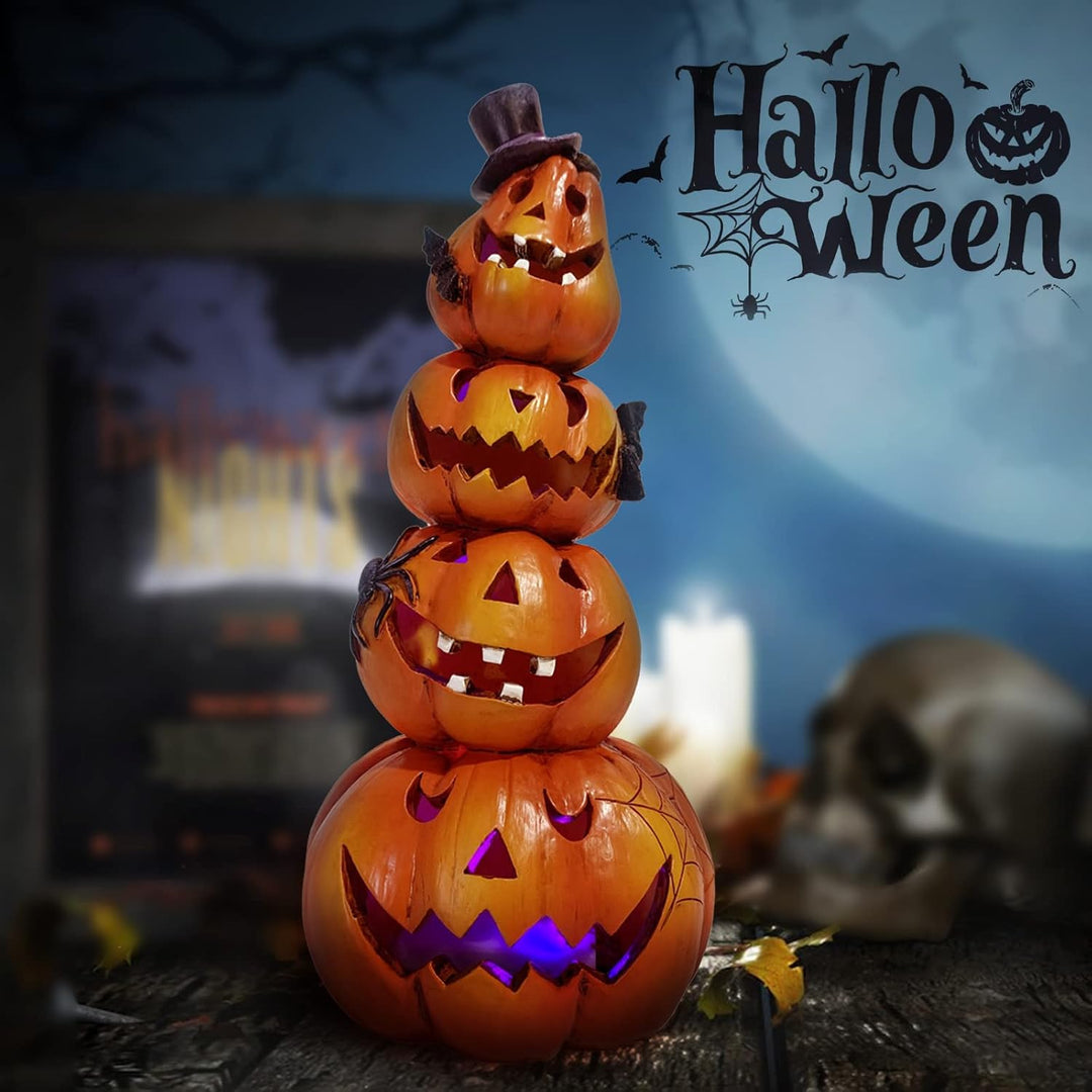 Hodao Halloween-Kürbis-Dekorationen für den Innenbereich, Halloween-Dekorationen für Tisch/Halloween