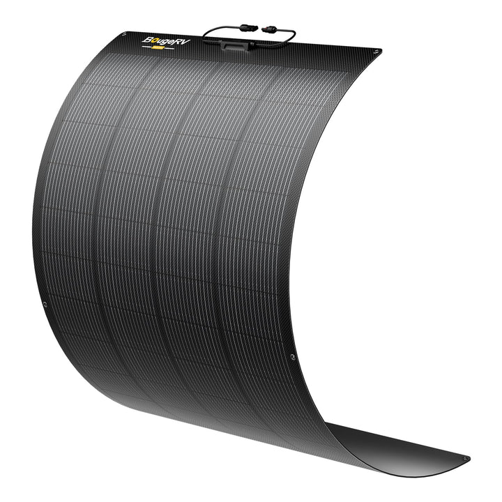 BougeRV Arch Pro 200W Flexible Solarpanel mit 28 Bypass-Dioden, Schattentolerantes Biegsam PV Panel,