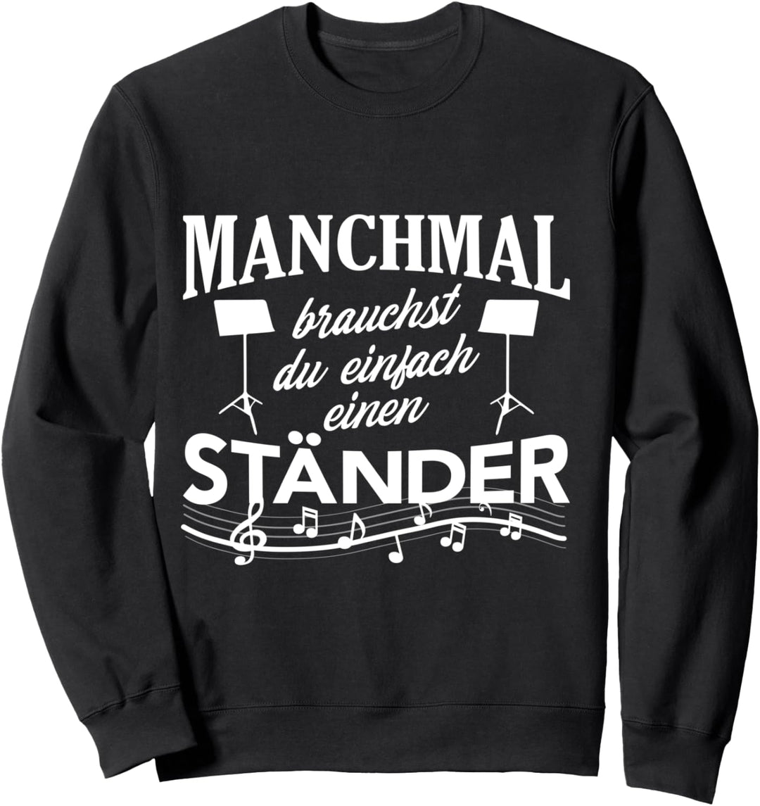 Geschenke für Musiker Notenschlüssel Sweatshirt