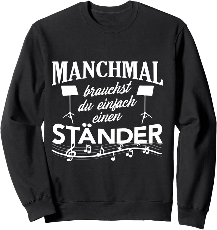 Geschenke für Musiker Notenschlüssel Sweatshirt