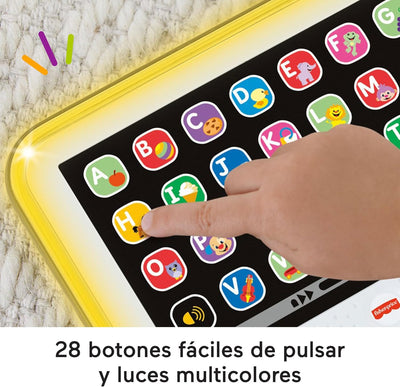 Fisher-Price Lernspass, Lernspielzeug für Kleinkinder, Smart Stages Tablet Computer-Attrappe mit Mus