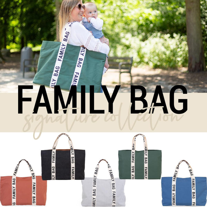 CHILDHOME, Family Bag, Wickeltasche, Reise-/Wochenendtasche, grosses Fassungsvermögen, abnehmbare Ta
