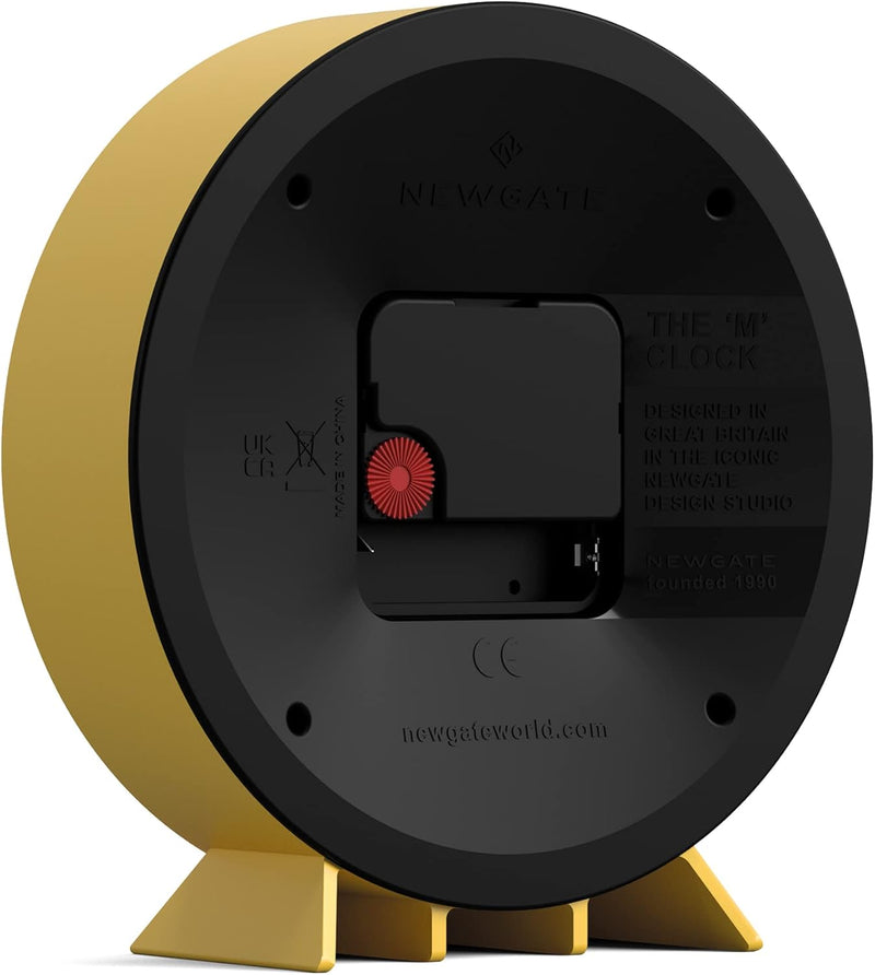 NEWGATE® M Kaminuhr für Kaminsims, geräuschlos, kein Ticken, moderne Kaminuhr, kleine Kaminuhr, Bahn