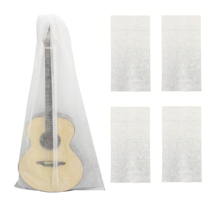4 Stück Gitarren-Staubschutz-Aufbewahrungstasche, Vliesstoff, atmungsaktiv, staubdichte Beschichtung