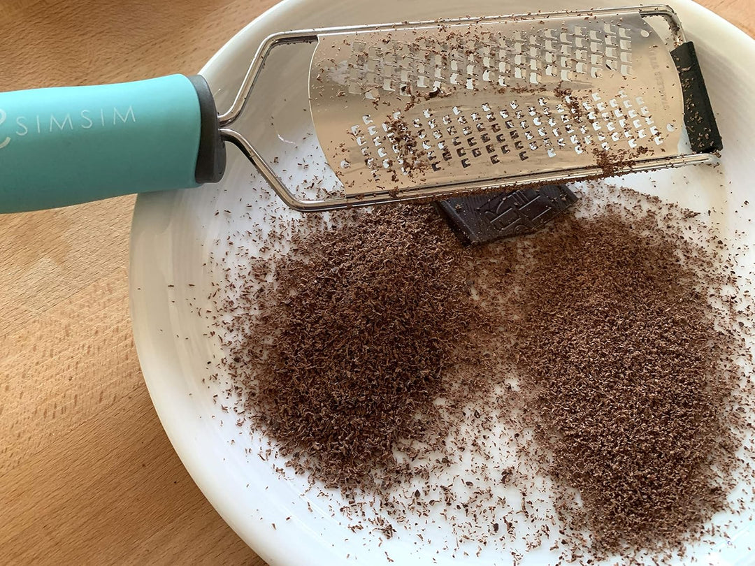 SimSim superscharfe Profi Reibe -2 in 1- Küchenreibe Edelstahl spülmaschinengeeignet Premiumqualität