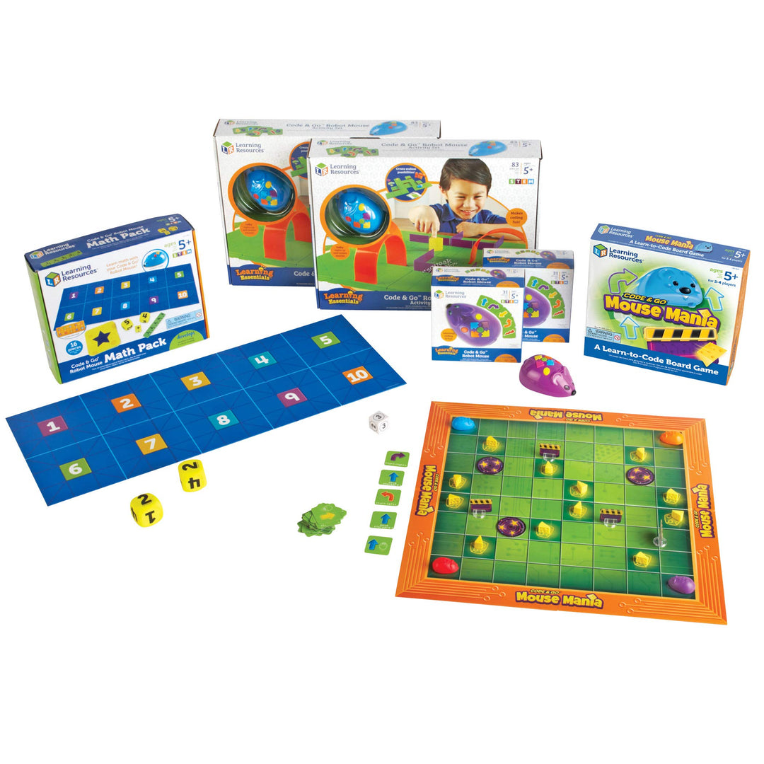 Learning Resources Code & Go „Robotermaus“ Klassenzimmer-Spielset