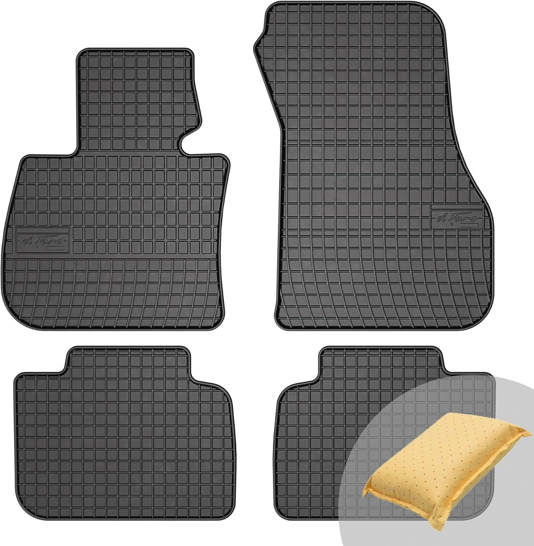 FROGUM EL Toro Gummimatten Ganzjähriges-Set von Autofussmatte Auto Fussmatten für BMW 2er Active Tou