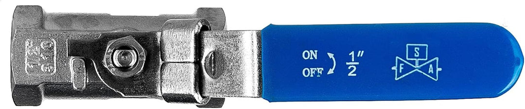 FSA Kugelhahn Edelstahl 316 1/2" 1-Teilig 2-Wege 1-teilig 2-wege 1/2", 1-teilig 2-wege 1/2"