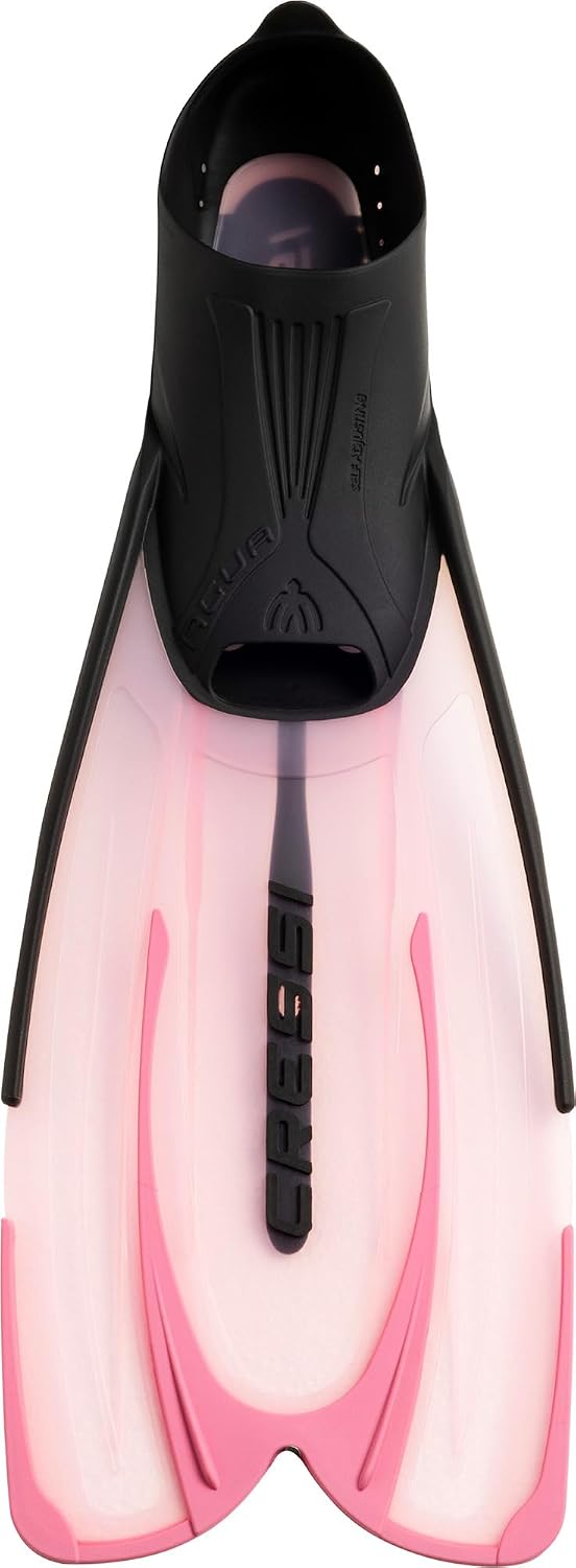 Cressi Agua Premium Flossen Self Adjusting zum Tauchen, Apnoe, Schnorcheln und Schwimmen Rosa 31/32