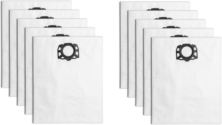 Staubbeutel Filter Zubehör Set - 2 HEPA Flachfilter und 10 Staubsaugerbeutel, Kompatibel mit Kärcher