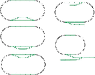 LGB 19902 - Bahnhof-Gleis-Set, Spur G Single, Single