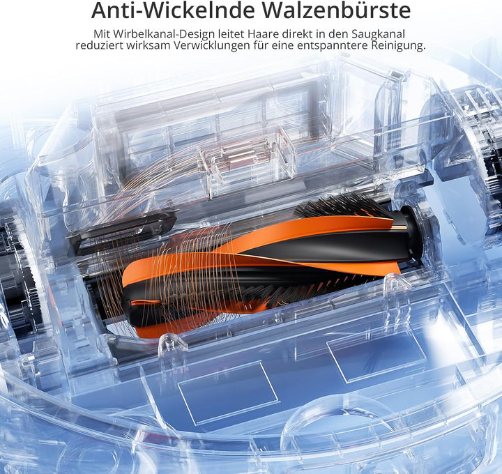 JONR T5 PRO GEN2 Saugroboter mit Wischfunktion, 15000Pa Saugkraft - Weiss | 75℃ Heisslufttrocknung,