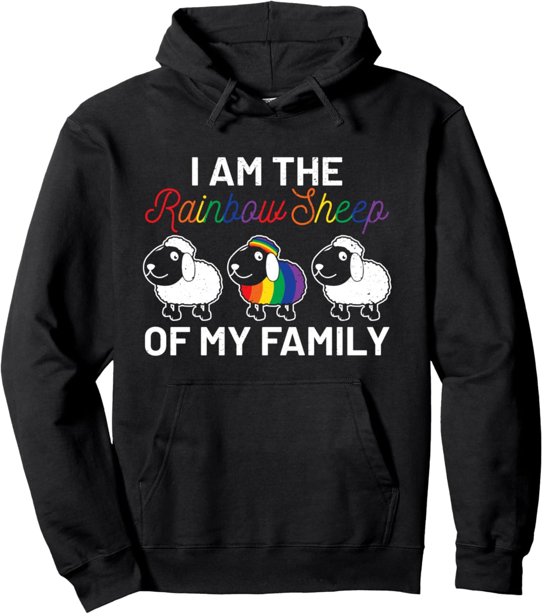 Cooles Herz CSD T-Shirt mit Regenbogen LGBT Flagge Geschenk Pullover Hoodie