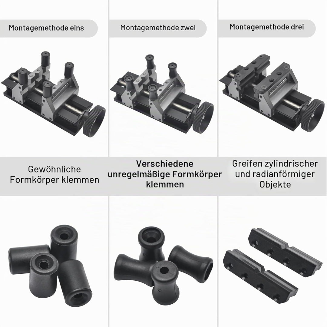 ARROWMAX doppelseitiger Mini-Schraubstock – verbessert Präzision und Stabilität beim Handwerk Bench