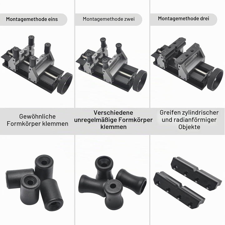 ARROWMAX doppelseitiger Mini-Schraubstock – verbessert Präzision und Stabilität beim Handwerk Bench