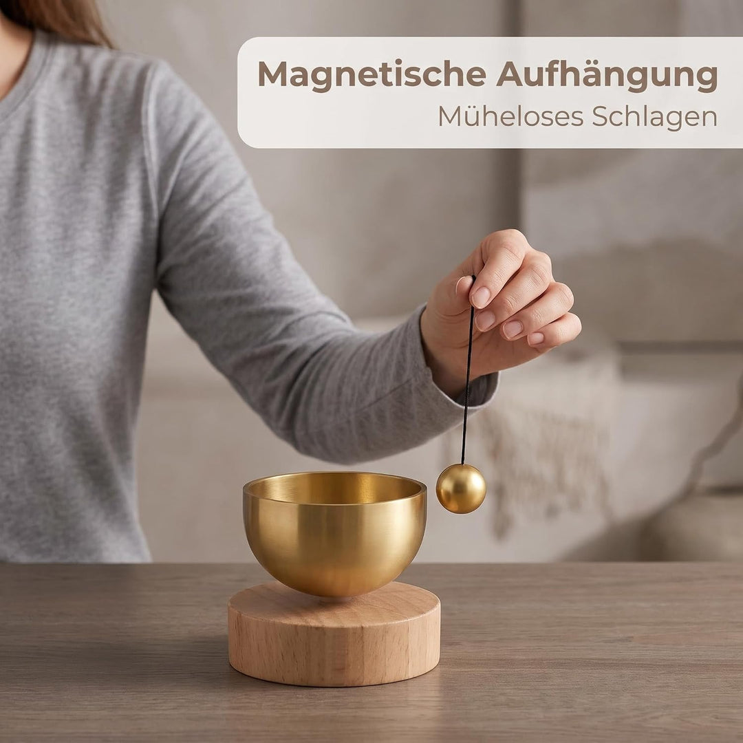 Klangschalen Set Yoga Klangschale Mini Klangschale Ideales Geschenkset für Kinder und Erwachsene, Ch