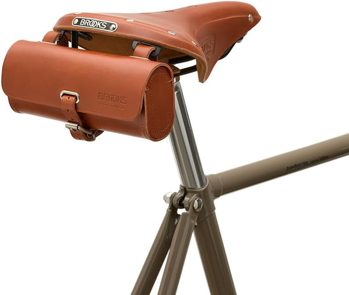 Brooks England Challenge Satteltasche, 0,5 l, Honig, Fahrradzubehör für Fahrrad, Ledersattel 0.5 Lit
