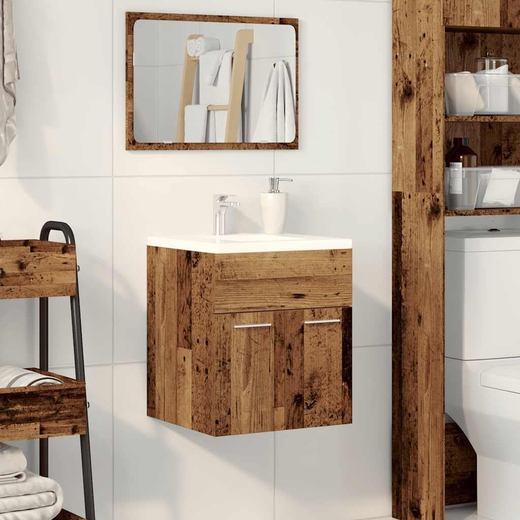 vidaXL Waschbeckenschrank Altholz-Optik 41x38,5x46 Holzwerkstoff Altholz 41 x 38.5 x 46 cm, Altholz
