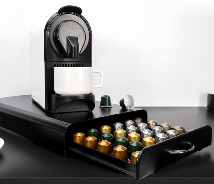 SYSYLY Kaffee Kapselhalter,Kaffee KapselSchublade zur Aufbewahrung für Nespresso käpsel,Kapselstände