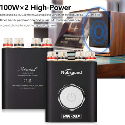 Nobsound NS-20G Mini Digital Power Amplifier Bluetooth HiFi Stereo Amp Leistungsverstärker 100W+100W