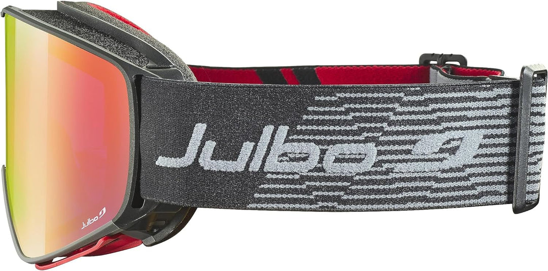 Julbo Unisex Quickshift Otg Skimaske XL schwarz / rot, XL schwarz / rot