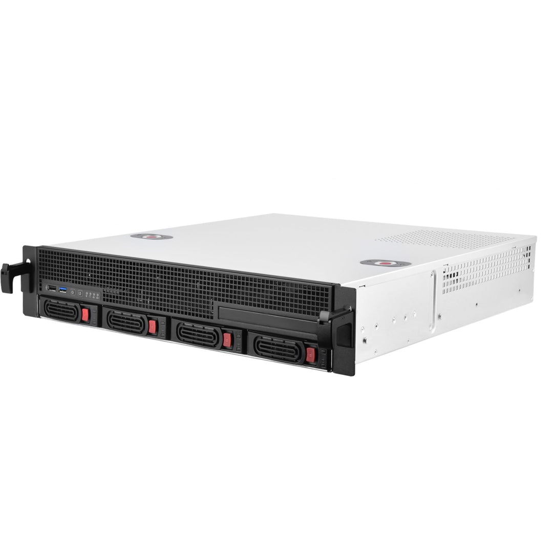 Silverstone Sst-RM21-304 - 2U Rackmount Server Gehäuse, Unterstützt 4x 2.5"/3.5" SAS/SATA HDD/SSD, S