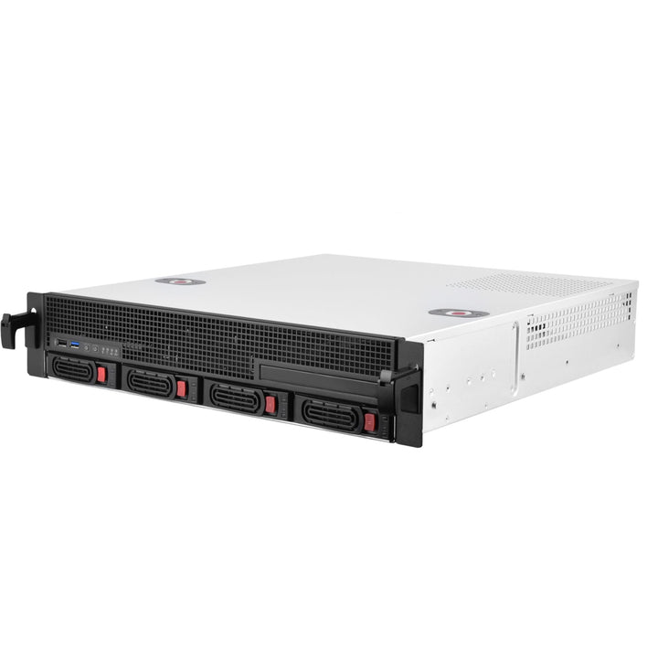 Silverstone Sst-RM21-304 - 2U Rackmount Server Gehäuse, Unterstützt 4x 2.5"/3.5" SAS/SATA HDD/SSD, S