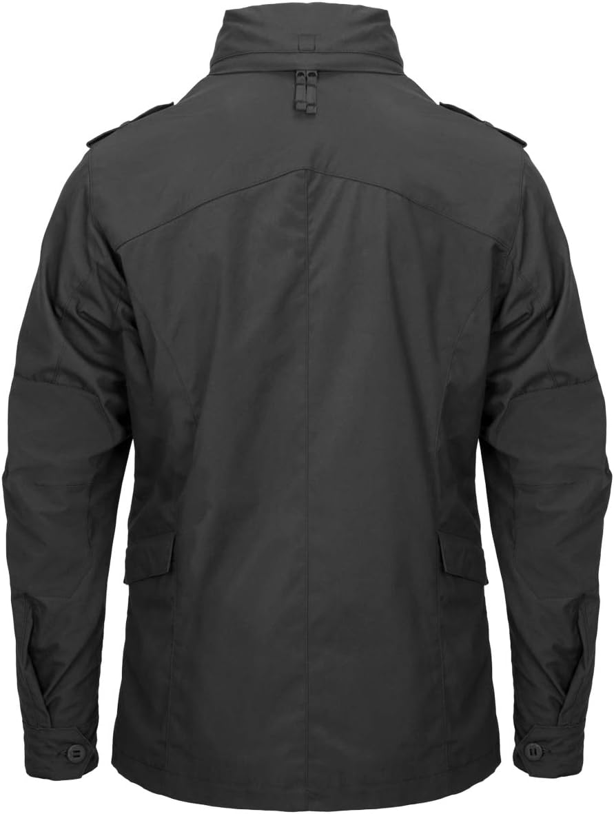 Helikon-Tex Jacke Herren M65 Covert - Taktische Feldjacke mit Versteckte Kapuze & DuraCanvas - Windd