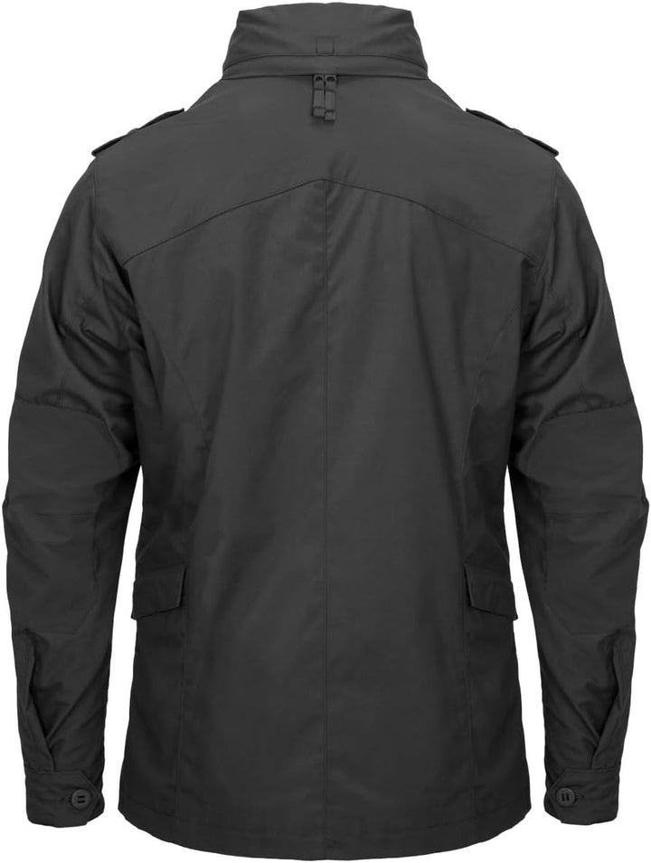 Helikon-Tex Jacke Herren M65 Covert - Taktische Feldjacke mit Versteckte Kapuze & DuraCanvas - Windd