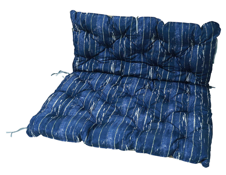 HOMECALL Palettensitzkissen, 3D-Druck, beidseitig verwendbar, 120 x 140 cm, Blau/Braun