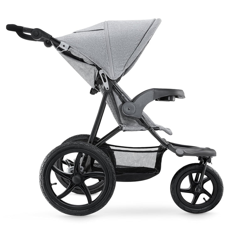 Moby-System Runner Dreirad-Kinderwagen Buggy Mountain Schwarz Für Kinder Bis 15 Kg, Es dreht sich gu
