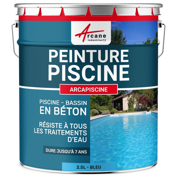 Schwimmbadfarbe - Schwimmbeckenfarbe - Poolfarbe für Betonbecken, Poolbeschichtung ARCAPISCINE Blau-