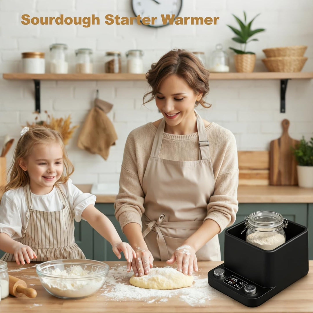 Sauerteig Starter Wärmer, 360° Gleichmässiges Wasserbad-Sauerteigwärmer | 1 ° F Präziser Thermostat