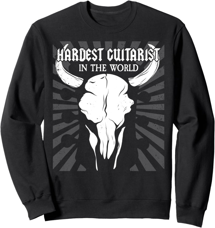 Hardest Guitarist In The World I Guitar Player I Gitarristen Sweatshirt