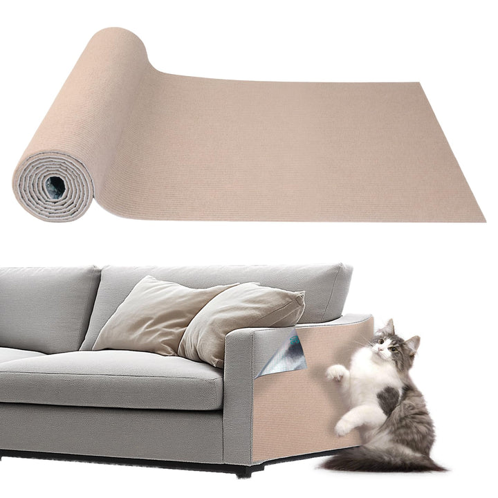 Storystore Selbstklebend Kratzmatte Katze, 40cm x 200cm Katzen Kratzmatte Kratzschutz Sofa Katze, DI