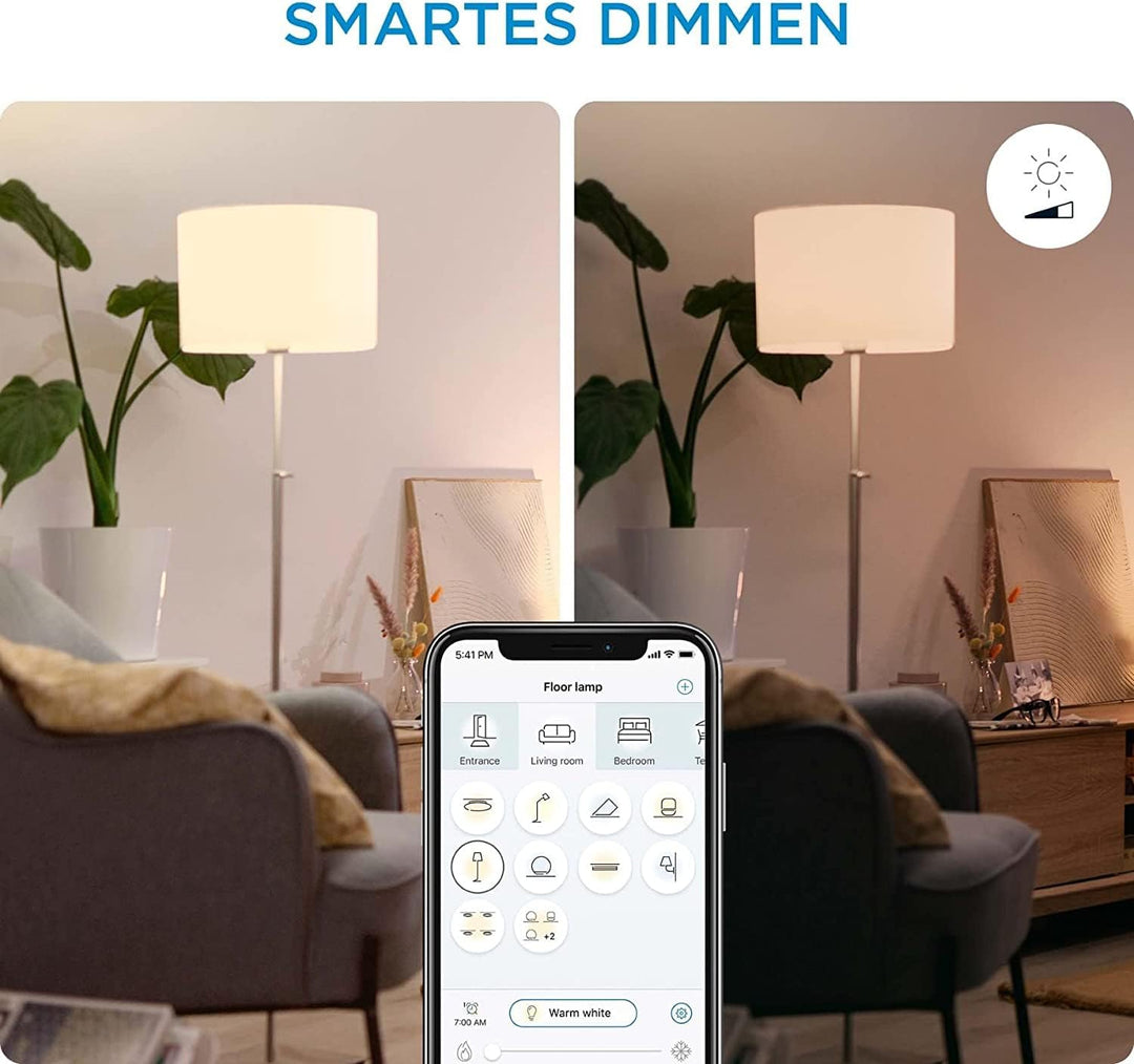 WiZ SuperSlim Deckenleuchte Tunable White, dimmbar, warm- bis kaltweiss, 16W, smarte Steuerung per A