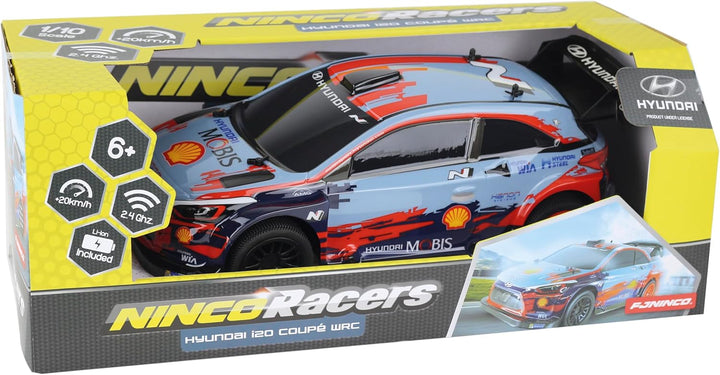 NincoRacers - Funkgesteuertes Auto mit 500 mAh Li-Ion Akku und Ladegerät enthalten. Hyundai i20 WRC