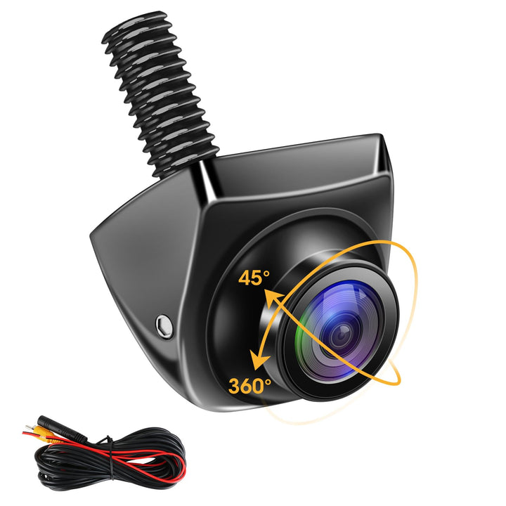 Jansite Rückfahrkamera, 360° Einstellbare AHD 1080P Rückfahrkamera Auto 170°Weitwinkel 12V-24V Rückf