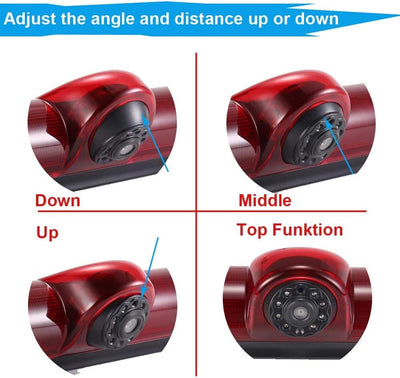 Rückfahrkamera Transporter Van Bremslicht Bremsleuchte Kamera Rückfahrsystem im 3. Bremslicht mit Rü