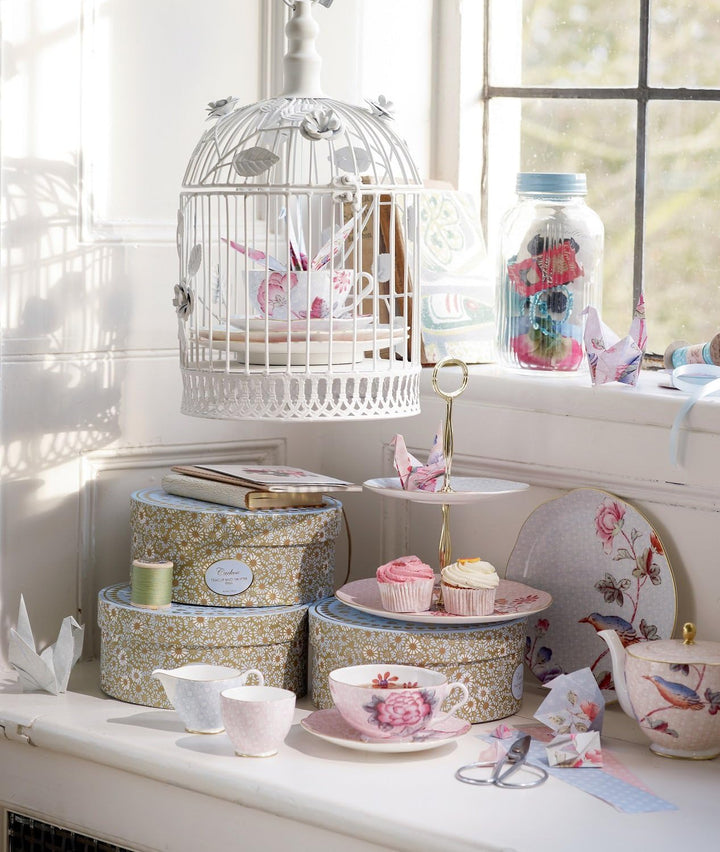 Wedgwood Kuckuckuck-Teetasse und Untertasse, 1 Stück, pfirsichfarben Pfirsich CUCKOO Teetasse und Un