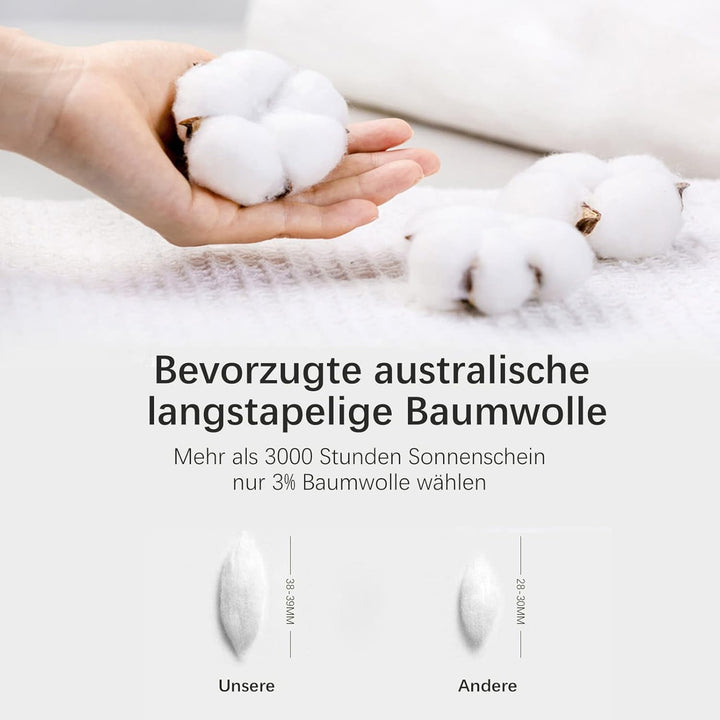 MILDLY Bettwäsche 200x200 Baumwolle, Bettwäsche-Sets Rauchgrau 3 Teilig mit Reissverschluss Ähnliche
