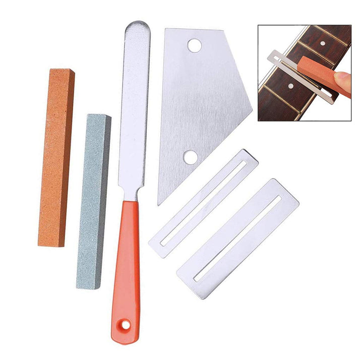 6 Stück Gitarren Luthier Werkzeug Set, Gitarre Griffbrett Fretboard-Schutz, DIY Gitarre Reparatur Ki