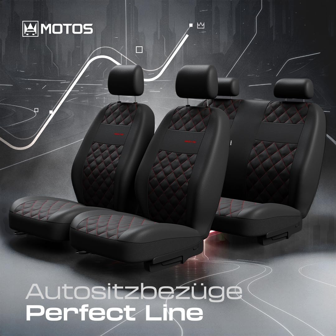 MOTOS Universal-Sitzbezüge Auto für Skoda Kodiaq Autositzbezüge mit aktivem Airbag-System, dreilagig