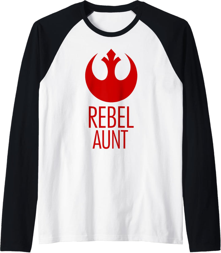 Star Wars Rebel Aunt Rebel Logo Raglan