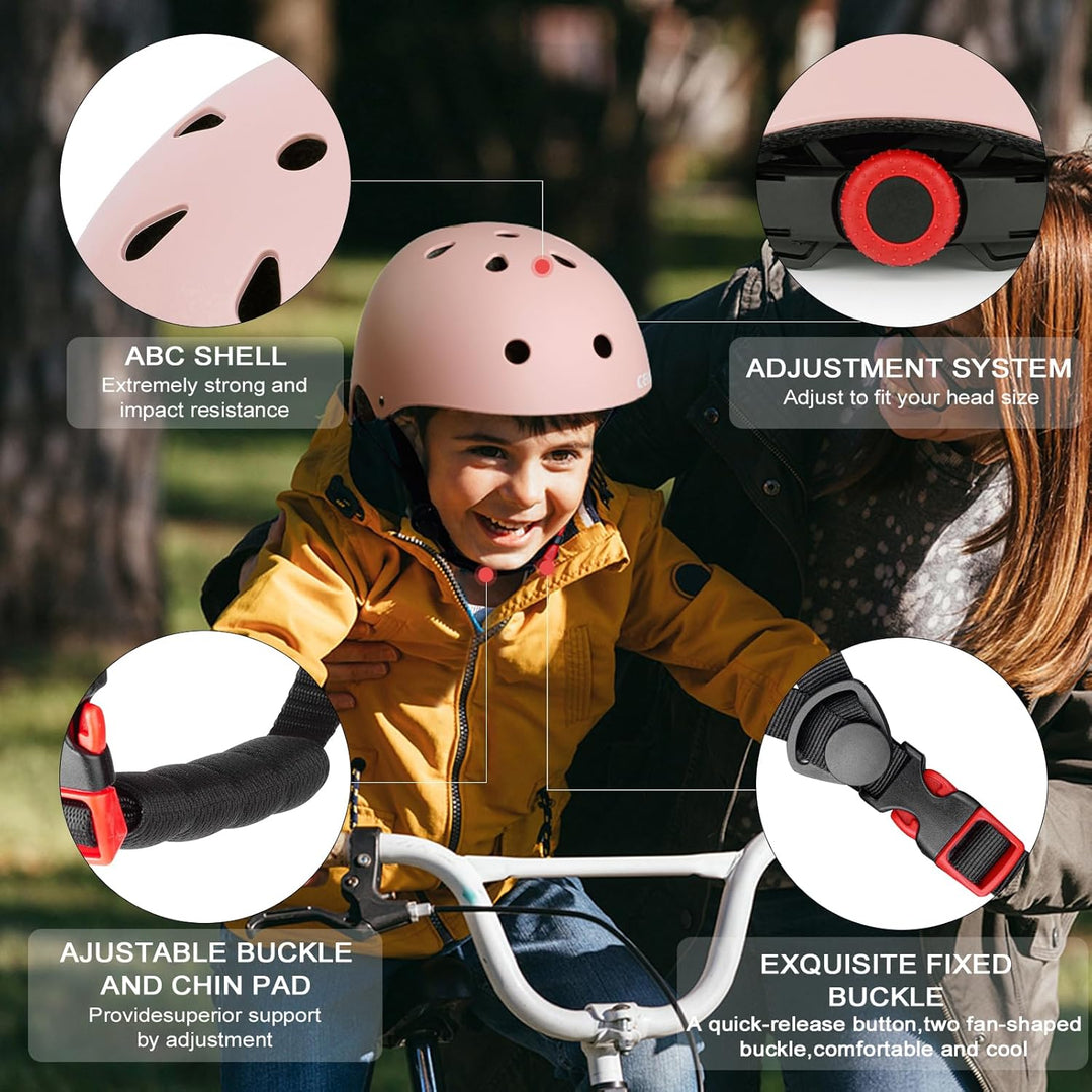 CELOID Kinder Fahrradhelm, Kleinkind Skateboard Helme für Alter 3-5-8-10-16 Jahre Jungen Mädchen, ve