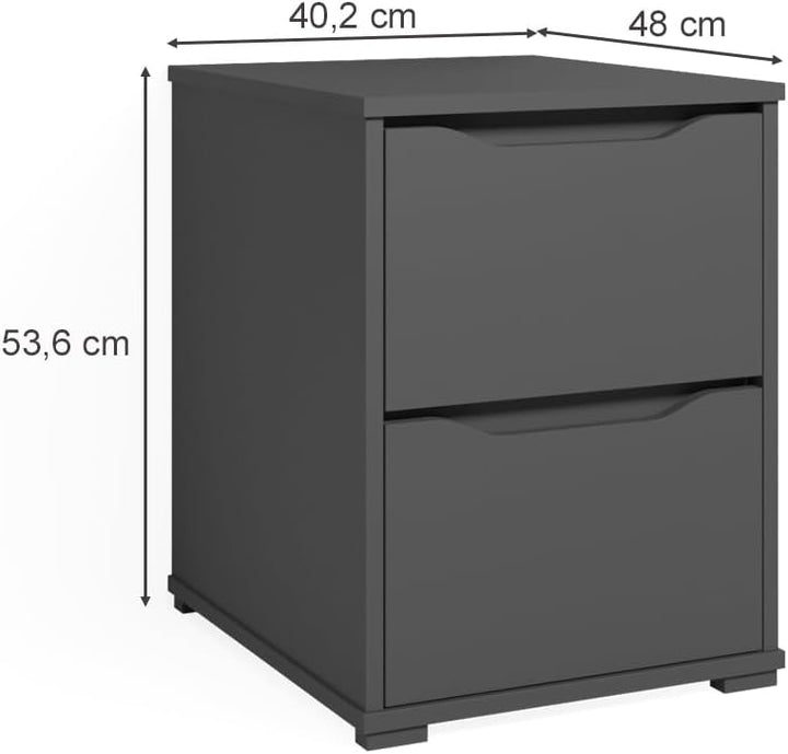 Vicco Anrichte Ruben, Anthrazit, 40.2 x 53.6 cm 40x54 cm, 40x54 cm